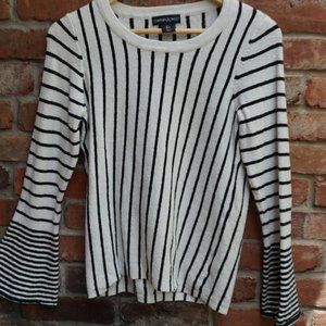 stripe sweater with fun sleeves